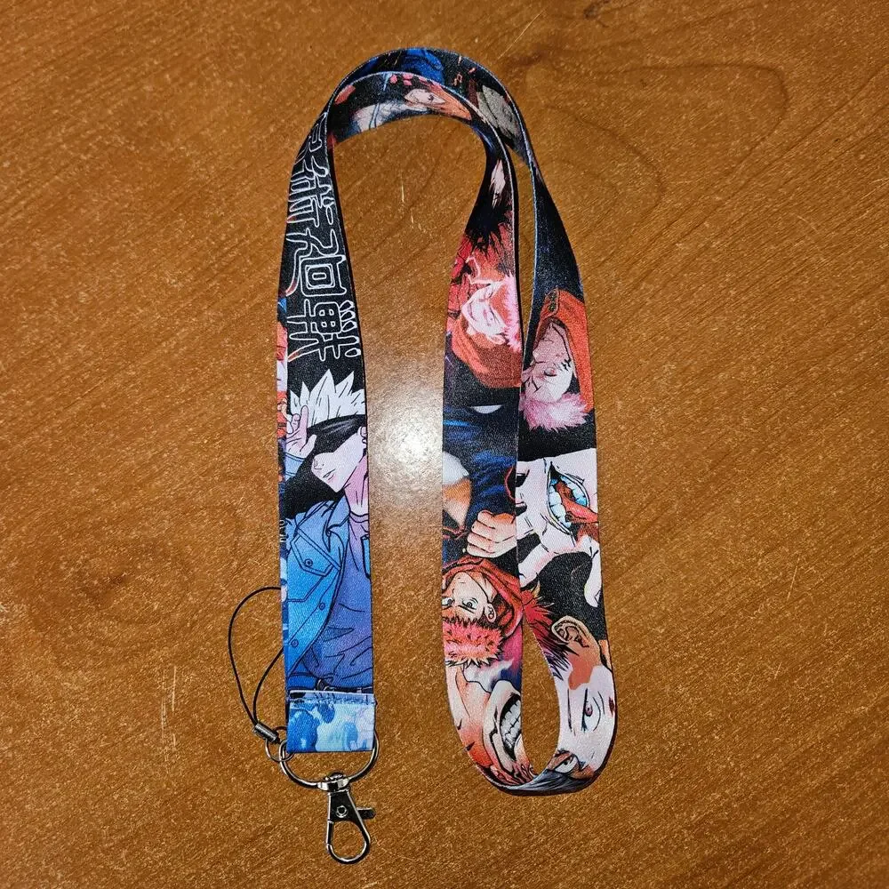 Jujutsu Kaisen Lanyard — Gojo's Cool Side Meets Itadori's Fighting Spirit